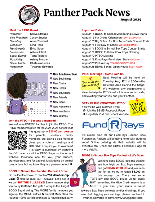 August Newsletter